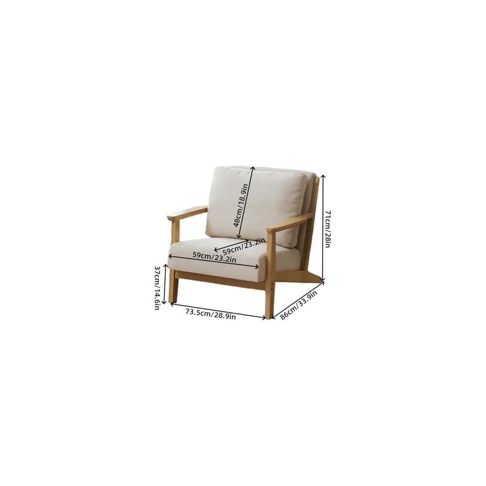 Modern Accent Chair, Comfortable Reading Chair with Backrest, Stylish Chair for Bedroom and Living Room - Simple Vanity Design, Ideal for Home Decor and Relaxation