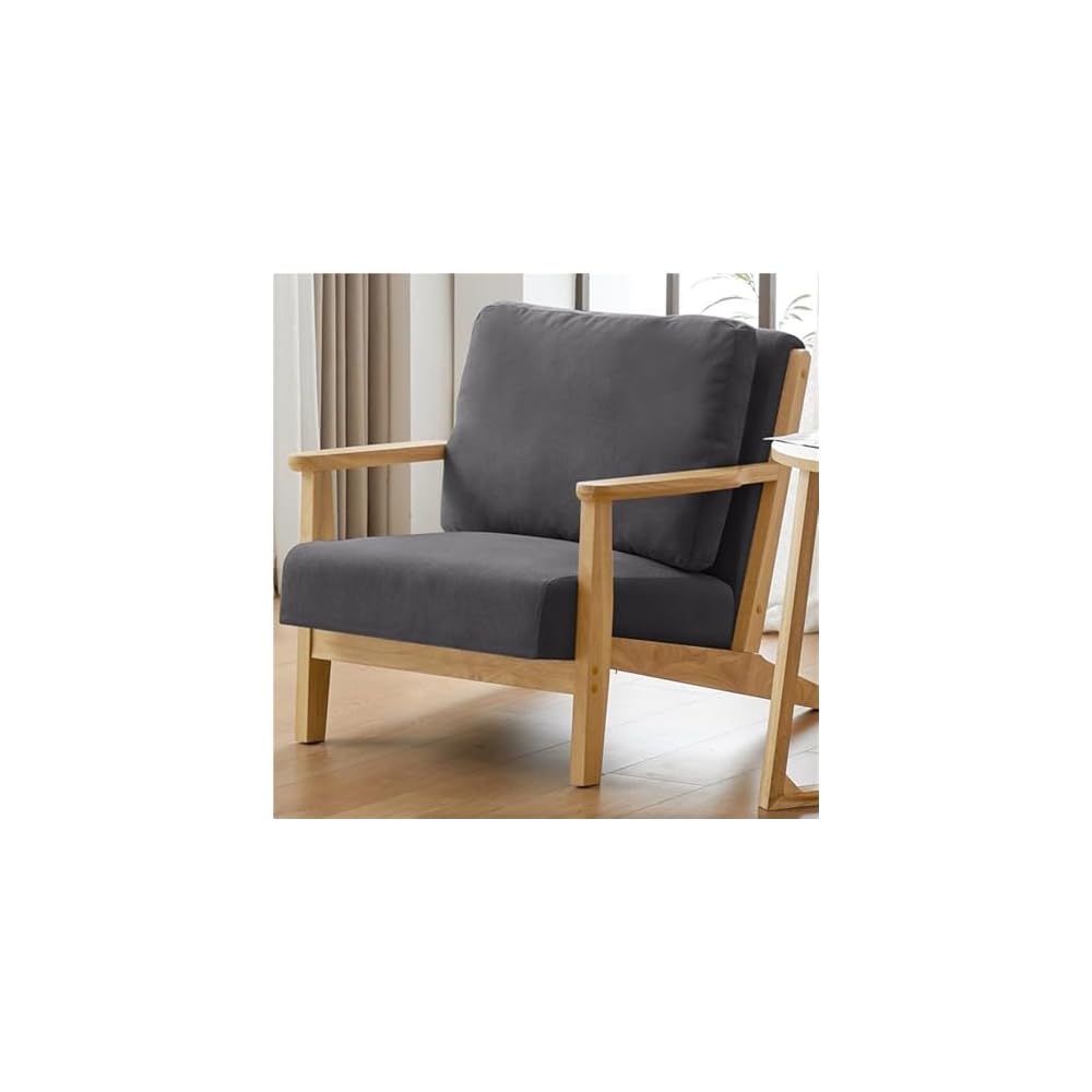 Modern Accent Chair, Comfortable Reading Chair with Backrest, Stylish Chair for Bedroom and Living Room - Simple Vanity Design, Ideal for Home Decor and Relaxation
